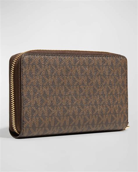 michael kors continental wallet sale|Michael Kors monogram zip wallet.